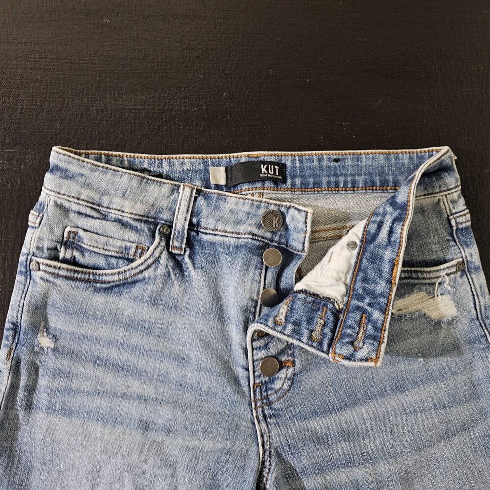 Kut from the Kloth Blue Boyfriend Jeans - Picture 4 of 6